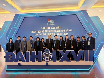 Đại hội đại biểu đoàn TNCS Hồ Chí Minh thành phố Hà Nội lần thứ XVII, nhiệm kỳ 2025 - 2030 thành công tốt đẹp