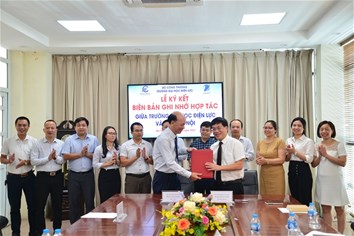 Lễ ký kết biên bản ghi nhớ hợp tác giữa Trường Đại học Điện lực với VNPT Hà Nội