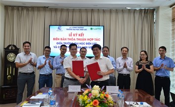 Lễ ký kết thỏa thuận hợp tác giữa Trường Đại học Điện lực với Công ty cổ phần Lumi Việt Nam