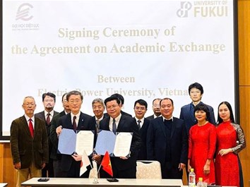 Trường Đại học Điện lực ký kết Biên bản ghi nhớ hợp tác với Đại học Fukui, Nhật Bản