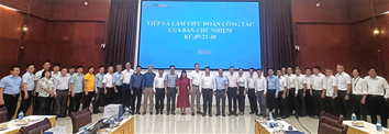 Trường Đại học Điện lực cùng ban công tác của Ban chủ nhiệm KC.05/21-30 làm việc tại EVNSPC, EVNHCMC, PTC4
