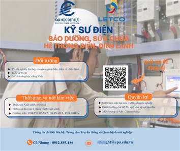 Công ty LetCo - Trường Đại học Công nghiệp Hà Nội tuyển dụng