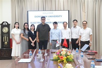 Tăng cường hợp tác quốc tế với Trường Đại học Dongshin, Hàn Quốc