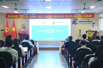 Trường Đại học Điện lực tổ chức tập huấn phân hệ hành chính điện tử E-OFFICE