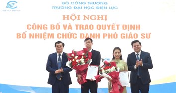 Trường Đại học Điện lực có thêm 2 Phó Giáo sư