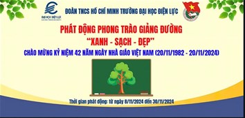 Phát động phong trào giảng đường "Xanh - Sạch - Đẹp" chào mừng kỉ niệm Ngày Nhà giáo Việt Nam 20/11
