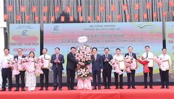 Công bố quyết định cấp giấy chứng nhận kiểm định chất lượng giáo dục cho 07 chương trình đào tạo