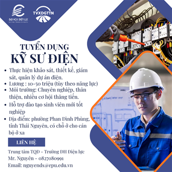 Công ty cổ phần Tư vấn xây dựng giao thông Thái Nguyên tuyển dụng kỹ sư EPU