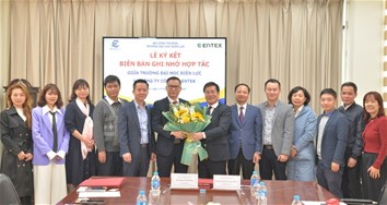 Trường Đại học Điện lực tăng cường hợp tác với Công ty Cổ phần Entex