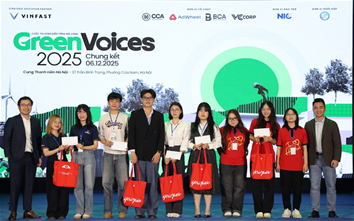 Sinh viên EPU đạt Giải Triển vọng tại Chung kết Green Voices 2025
