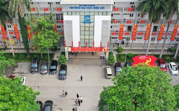 Trường Đại học Điện lực rực rỡ cờ hoa chào mừng đại hội Đảng bộ lần thứ XXV, nhiệm kỳ 2025 - 2030
