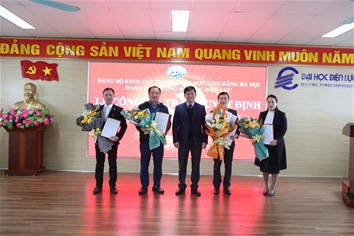 Công bố và trao quyết định chỉ định Bí thư Chi bộ thuộc Đảng bộ Trường Đại học Điện lực