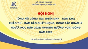 Sắp diễn ra Hội nghị Tổng kết công tác Tuyển sinh – Đào tạo; Khảo thí – Đảm bảo chất lượng; Công tác quản lý người học năm 2025; Phương hướng hoạt động năm 2026