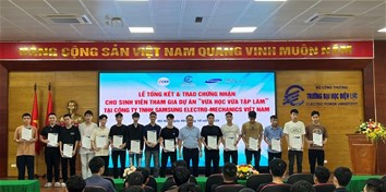 Chúc mừng sinh viên hoàn thành thực tập trải nghiệm tại doanh nghiệp – Dự án “Vừa học vừa tập làm” năm 2023